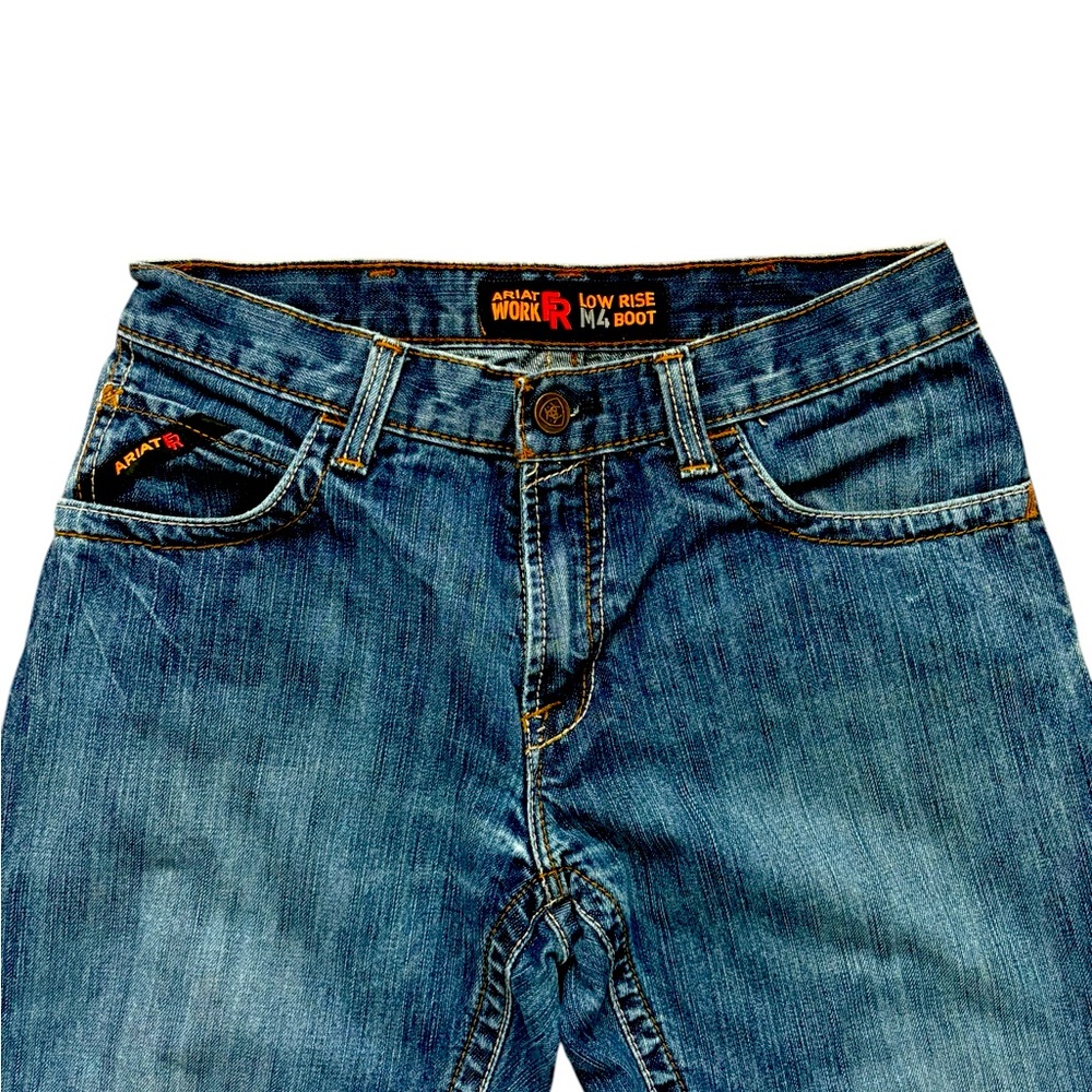 Ariat Men's M4 Work FR Low Rise Bootcut Jeans 30 x 30   10 0484 - Picture 7 of 10